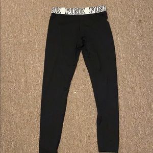 VS Pink logo band leggings
